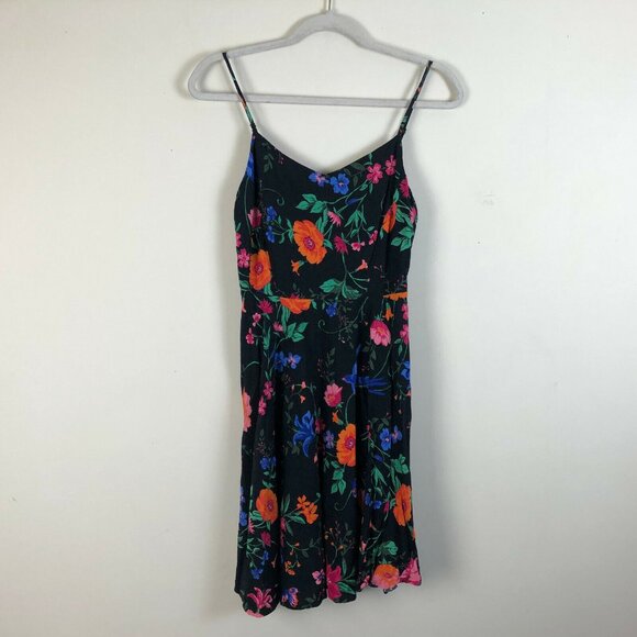 Old Navy M Mini Dress Smocked Back Pleated Floral Womens Sleeveless Pullover - Picture 8 of 8